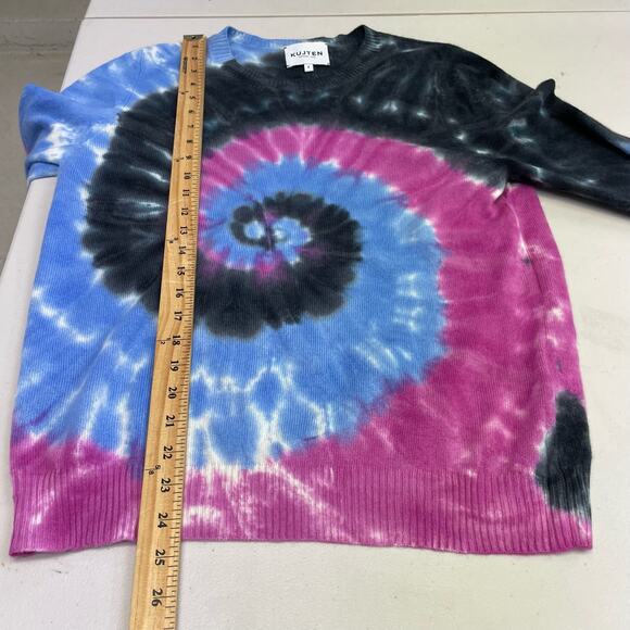 Kujten Tie Dye Cashmere Luxury Sweater Women's size 4 100% Cashmere - Picture 12 of 15
